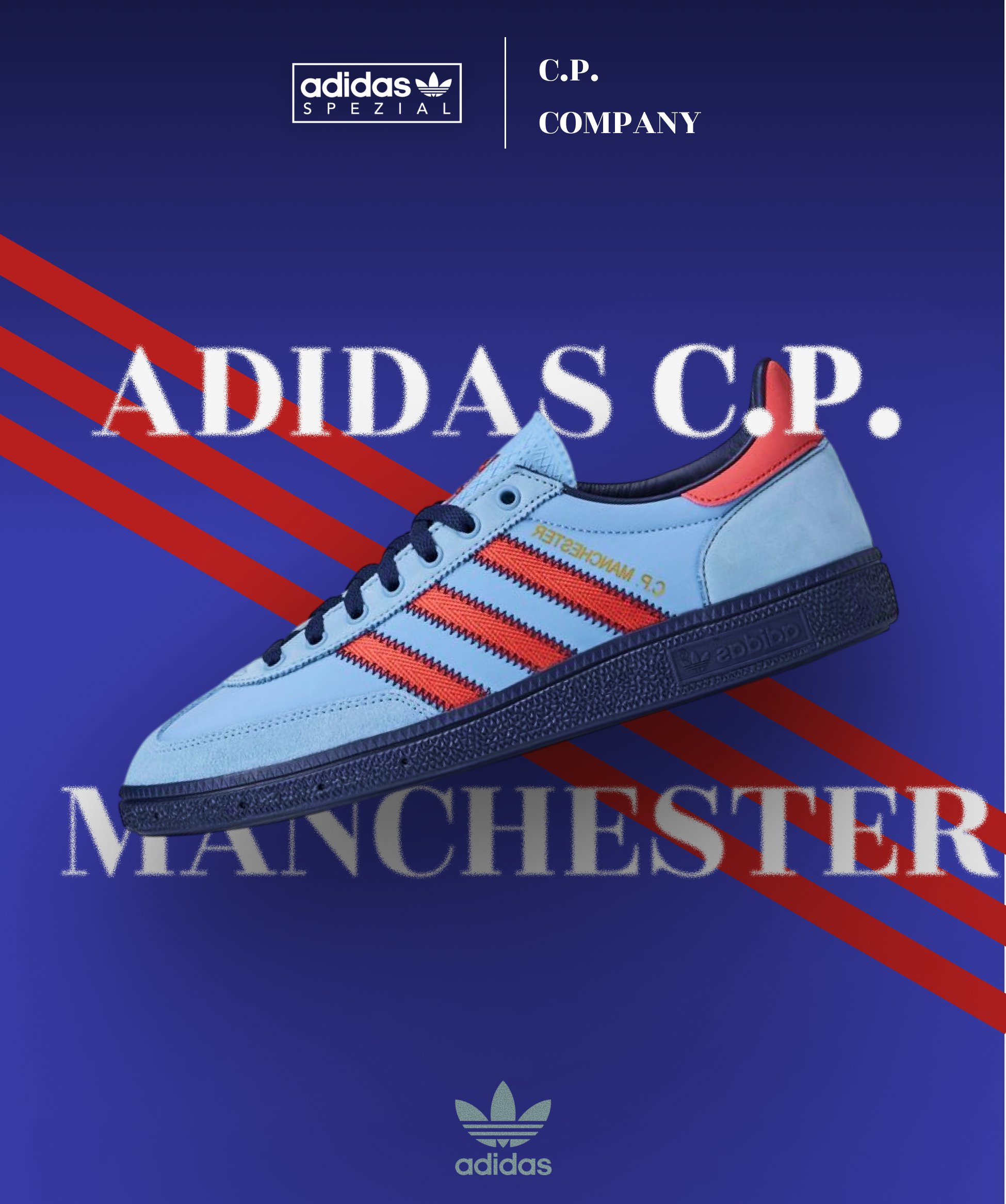 Adidas C.P. sneaker poster full design preview